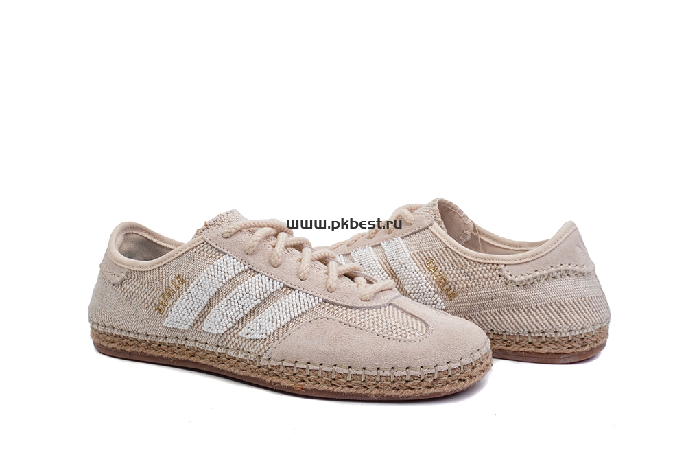 pk god clot x Ad*s originals gazelle “halo ivory”cream-coloured retail materials ready to ship