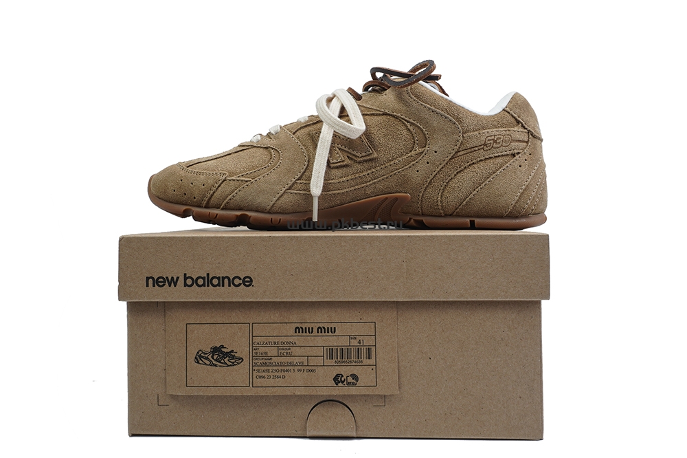 PK GOD New Balance x MIU MIU  NB 530 SL hazel RETAIL MATERIALS READY TO SHIP