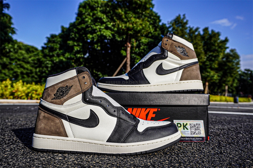 PK 5.0 Air jordan 1 High OG “Dark Mocha”retail materials ready to ship