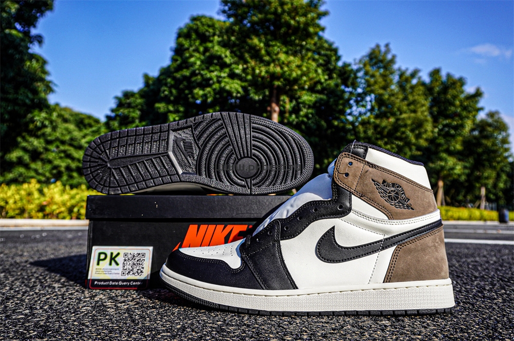 PK 5.0 Air jordan 1 High OG “Dark Mocha”retail materials ready to ship