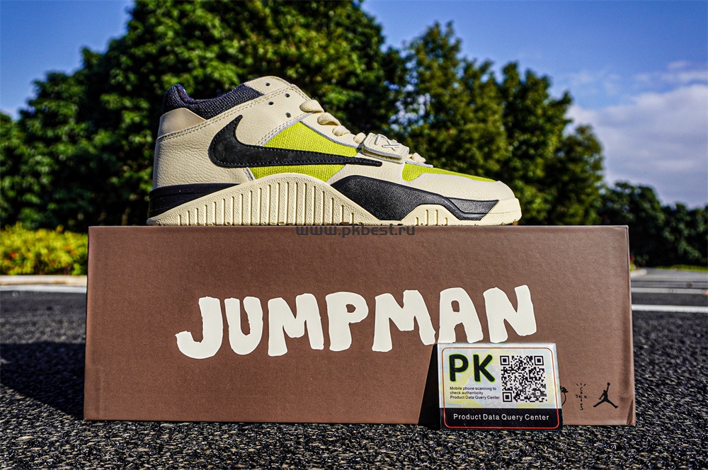 PK 5.0  Jordan Jumpman Jack TR “Bright Cactus”Beige black yellow RETAIL MATERIALS READY TO SHIP