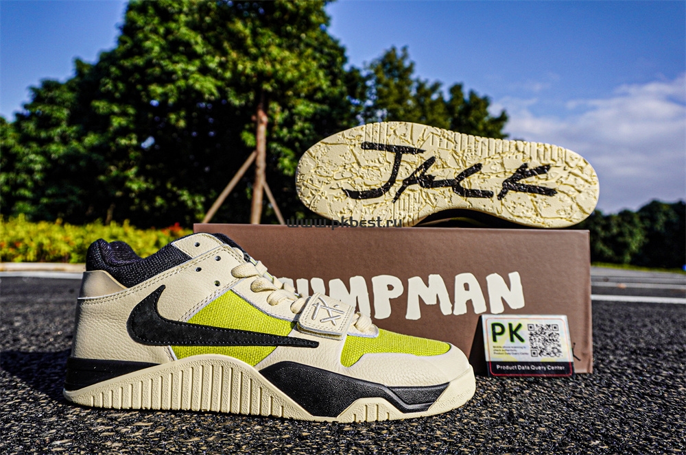 PK 5.0  Jordan Jumpman Jack TR “Bright Cactus”Beige black yellow RETAIL MATERIALS READY TO SHIP