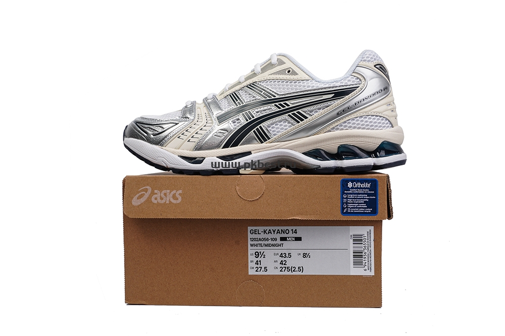 pk god As*ic*s gel-kayano 14 white black silver retail materials ready to ship