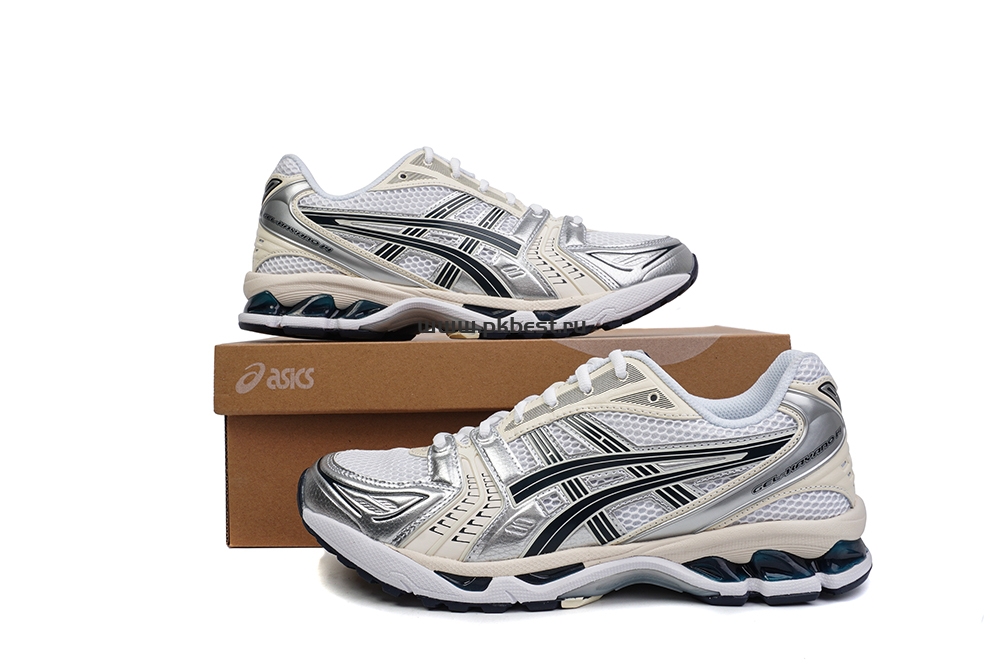 pk god As*ic*s gel-kayano 14 white black silver retail materials ready to ship