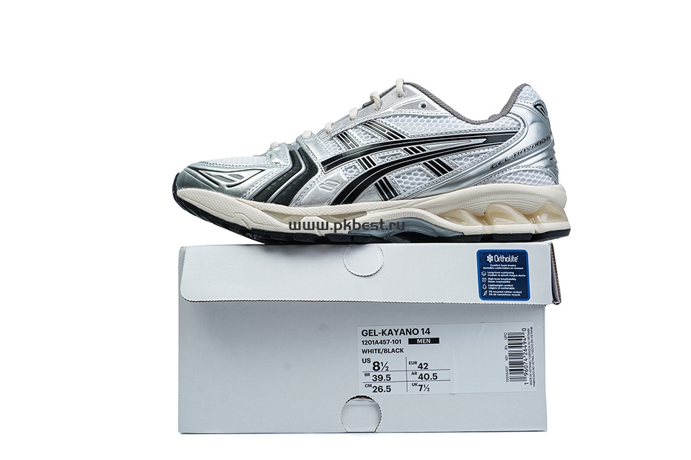 pk god As*ic*s jjjjound x gel kayano 14 ‘silver black’ retail materials ready to ship