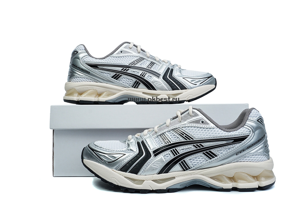 pk god As*ic*s jjjjound x gel kayano 14 ‘silver black’ retail materials ready to ship