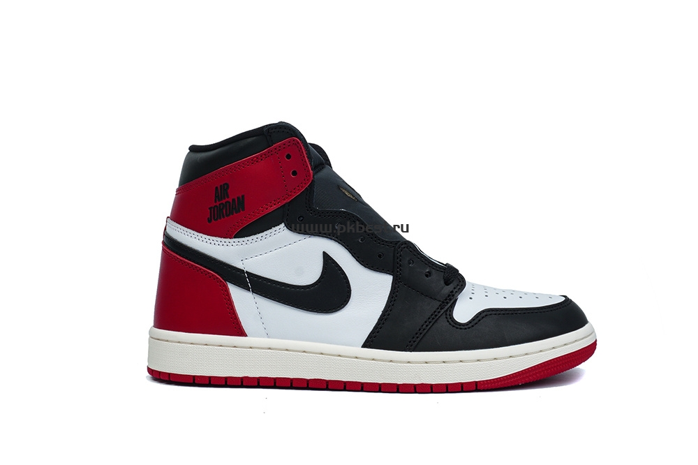 PK5.0 Jordan Air Jordan 1 “Black Toe Reimagined” White black red RETAIL MATERIALS READY TO SHIP