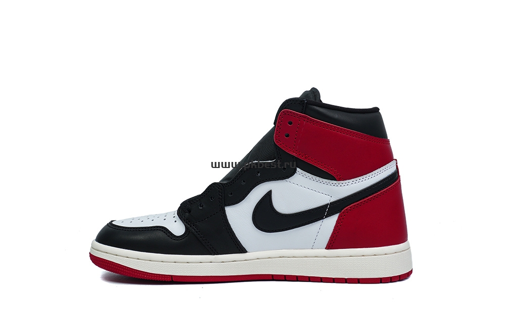 PK5.0 Jordan Air Jordan 1 “Black Toe Reimagined” White black red RETAIL MATERIALS READY TO SHIP