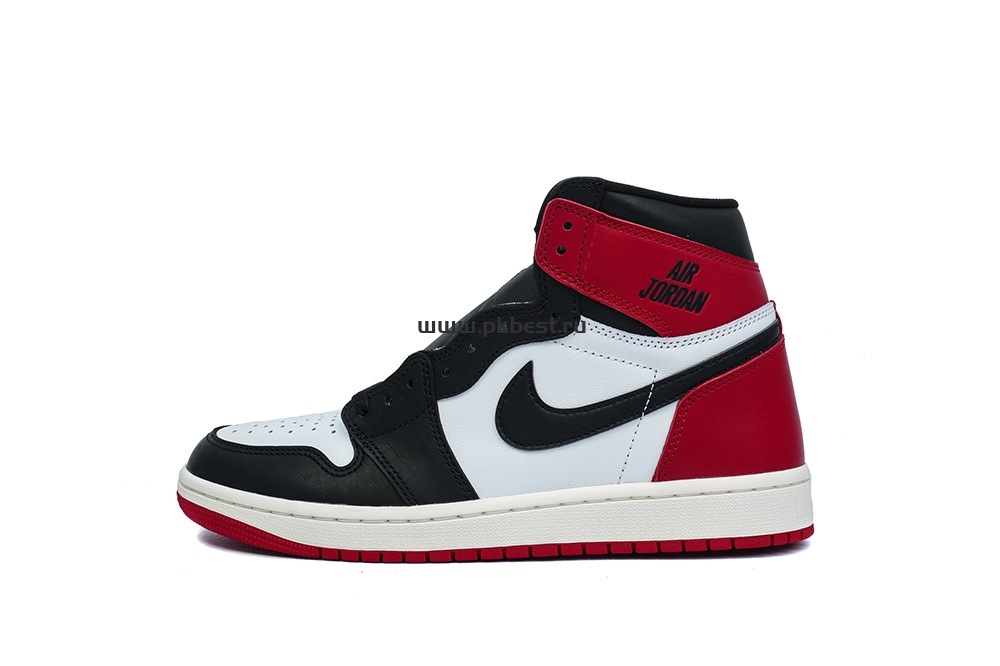 PK5.0 Jordan Air Jordan 1 “Black Toe Reimagined” White black red RETAIL MATERIALS READY TO SHIP