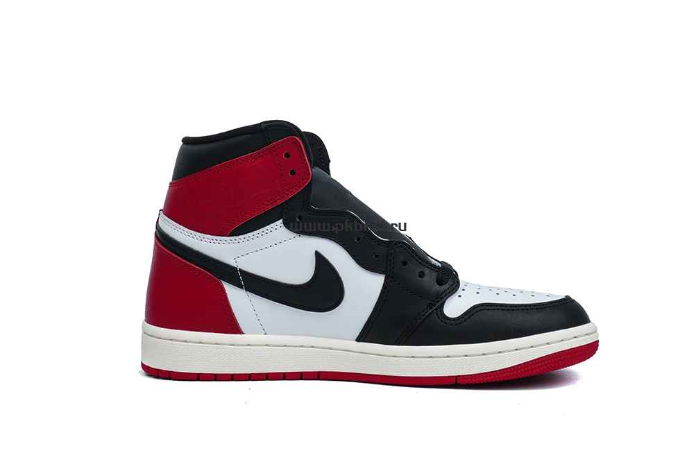 PK5.0 Jordan Air Jordan 1 “Black Toe Reimagined” White black red RETAIL MATERIALS READY TO SHIP