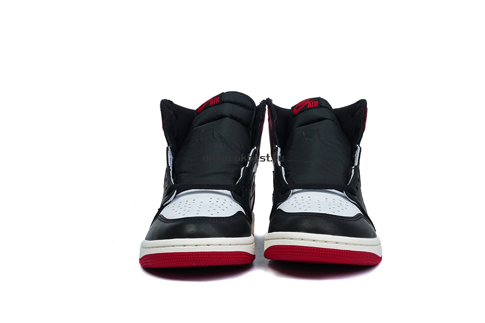 PK5.0 Jordan Air Jordan 1 “Black Toe Reimagined” White black red RETAIL MATERIALS READY TO SHIP