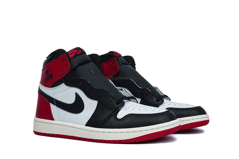 PK5.0 Jordan Air Jordan 1 “Black Toe Reimagined” White black red RETAIL MATERIALS READY TO SHIP