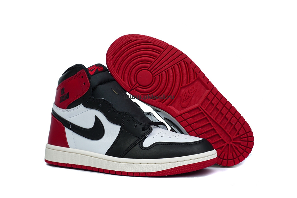 PK5.0 Jordan Air Jordan 1 “Black Toe Reimagined” White black red RETAIL MATERIALS READY TO SHIP