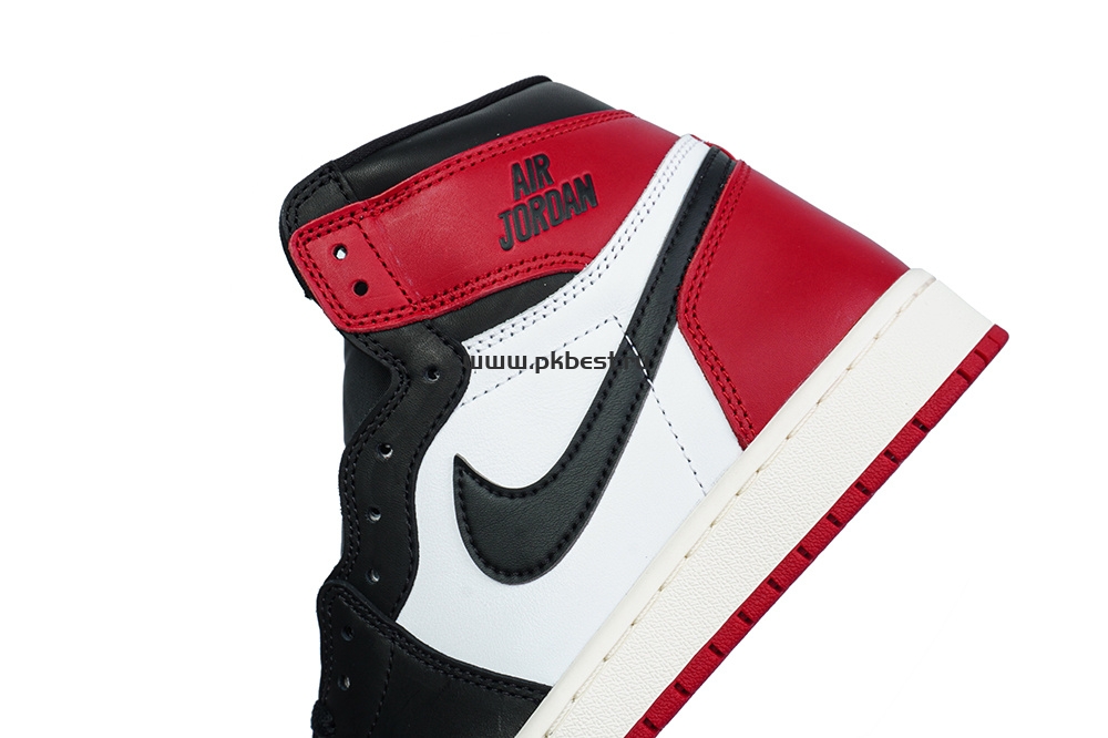 PK5.0 Jordan Air Jordan 1 “Black Toe Reimagined” White black red RETAIL MATERIALS READY TO SHIP