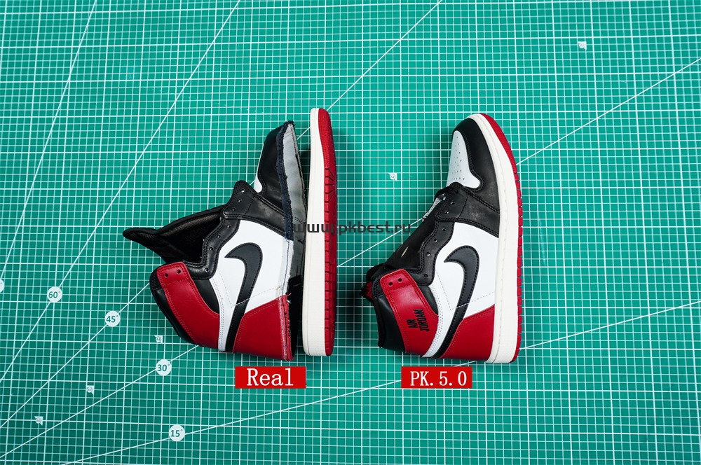 PK5.0 Jordan Air Jordan 1 “Black Toe Reimagined” White black red RETAIL MATERIALS READY TO SHIP