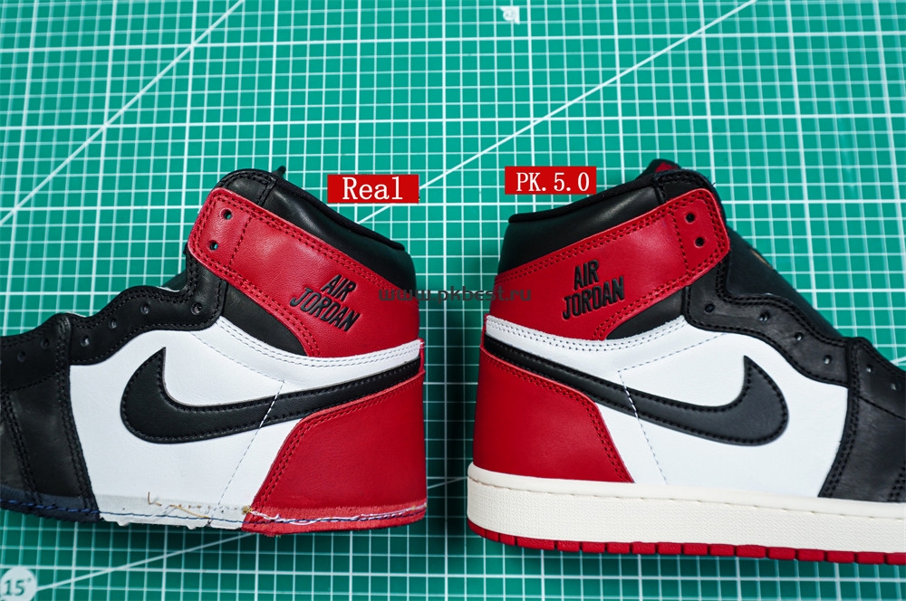 PK5.0 Jordan Air Jordan 1 “Black Toe Reimagined” White black red RETAIL MATERIALS READY TO SHIP