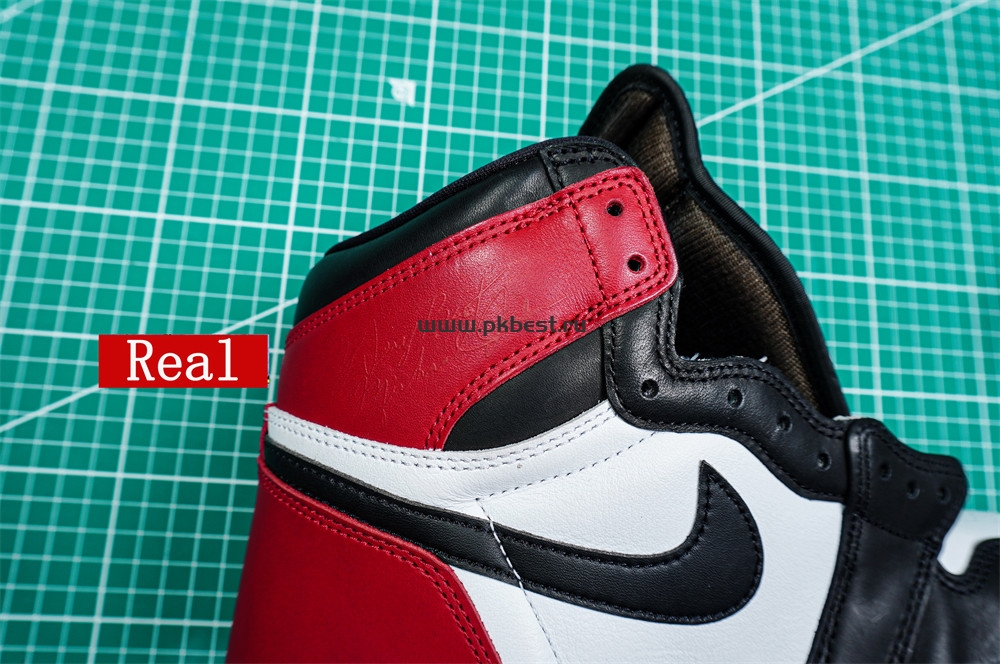 PK5.0 Jordan Air Jordan 1 “Black Toe Reimagined” White black red RETAIL MATERIALS READY TO SHIP