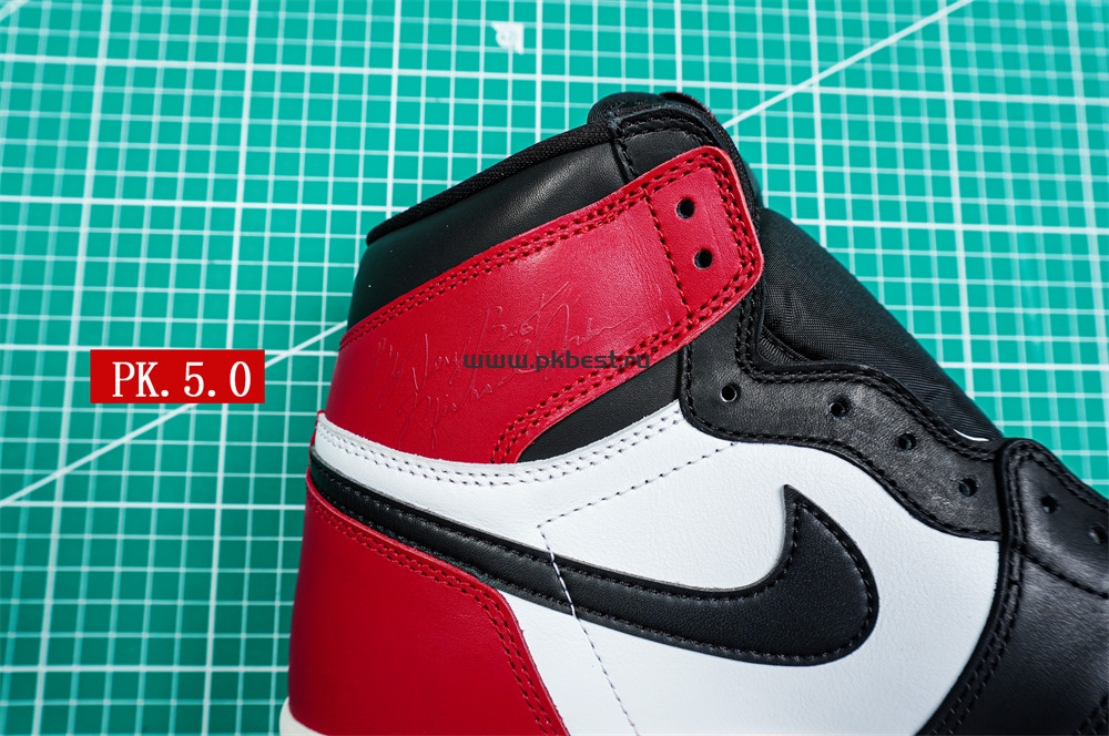 PK5.0 Jordan Air Jordan 1 “Black Toe Reimagined” White black red RETAIL MATERIALS READY TO SHIP