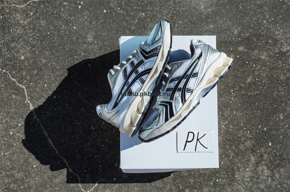 pk god As*ic*s jjjjound x gel kayano 14 ‘silver black’ retail materials ready to ship