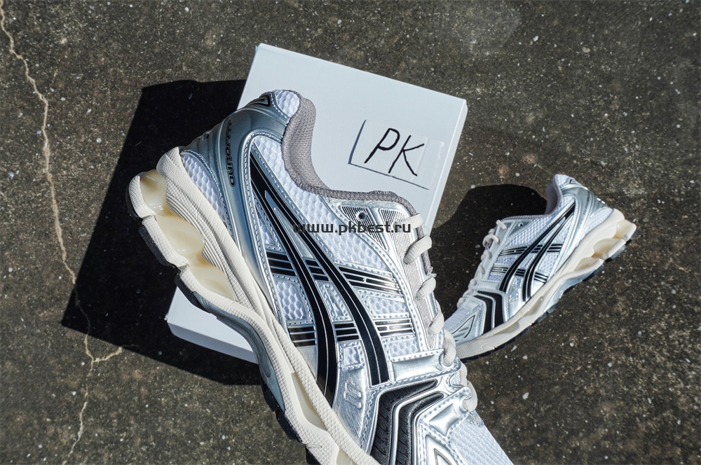 pk god As*ic*s jjjjound x gel kayano 14 ‘silver black’ retail materials ready to ship