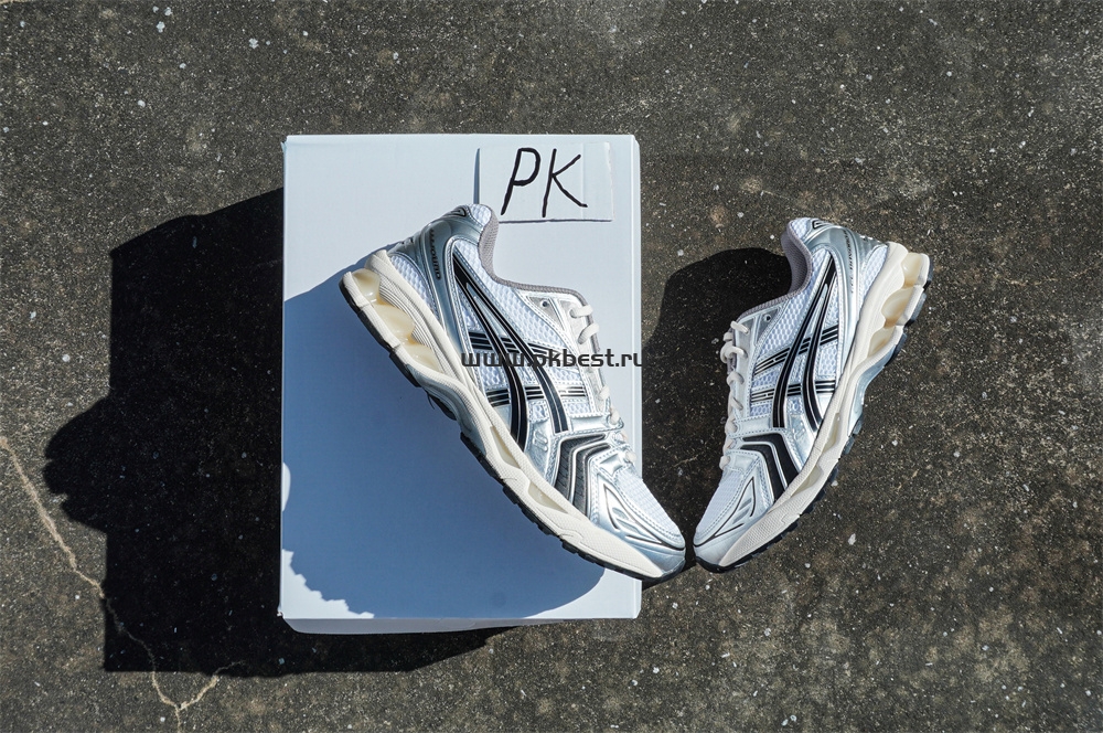 pk god As*ic*s jjjjound x gel kayano 14 ‘silver black’ retail materials ready to ship