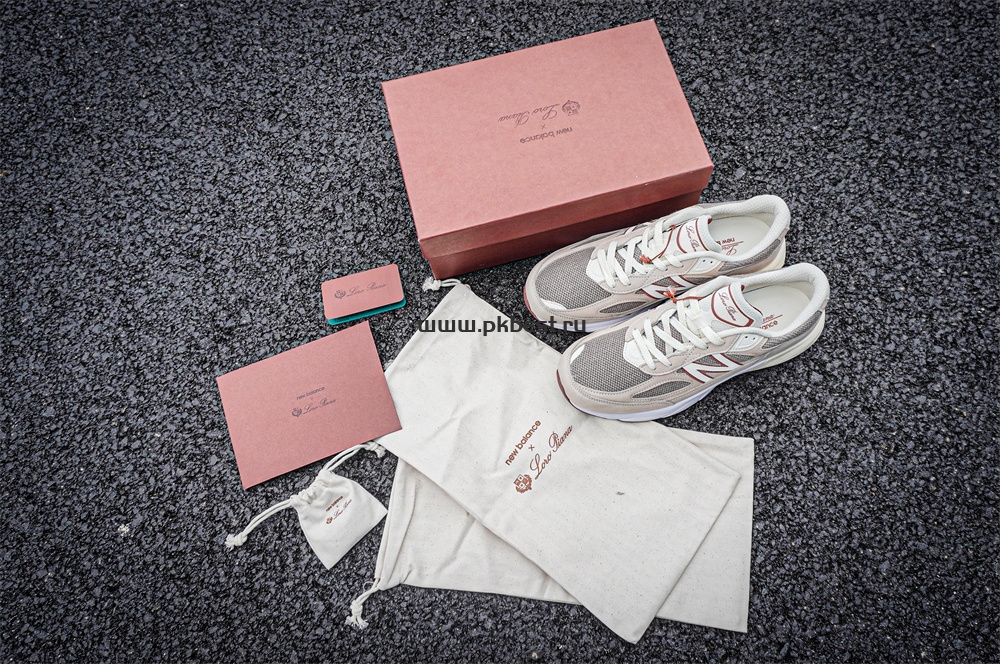 PK GOD Loro Piana x  New Balance NB 990 V6 gray  RETAIL MATERIALS READY TO SHIP