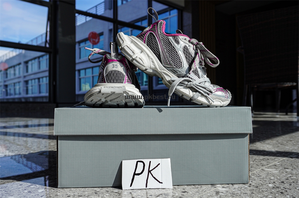 pk god Ba*len*cia*ga 3xl sneaker  silver purple retail materials ready to ship