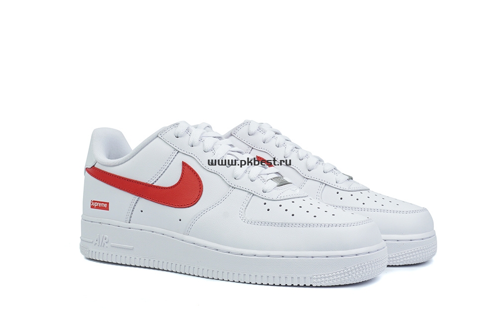 pk god nike Sup*e x air force 1 low box logo – speed red retail materials ready to ship