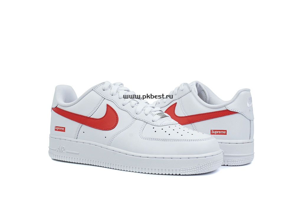 pk god nike Sup*e x air force 1 low box logo – speed red retail materials ready to ship