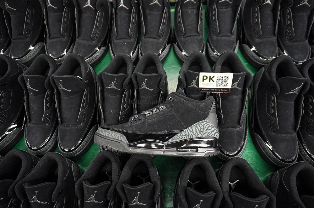 PK GOD  Air Jordan 3 Retro Black Cat RETAIL MATERIALS READY TO SHIP