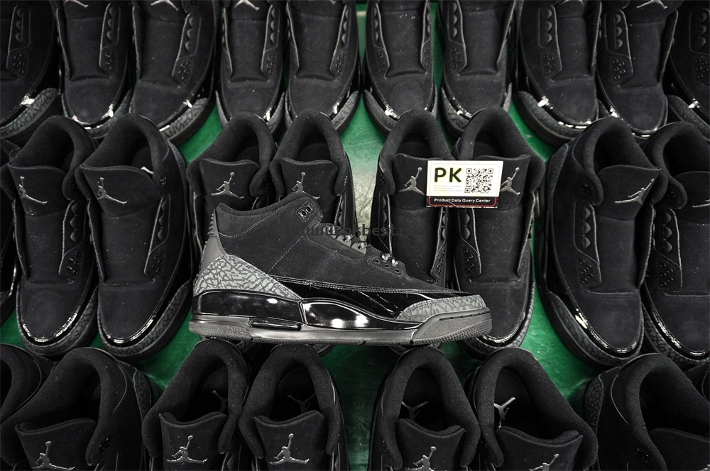 PK GOD  Air Jordan 3 Retro Black Cat RETAIL MATERIALS READY TO SHIP