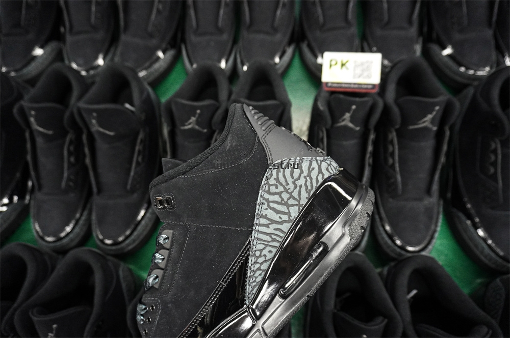 PK GOD  Air Jordan 3 Retro Black Cat RETAIL MATERIALS READY TO SHIP