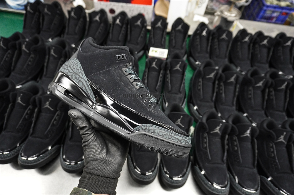 PK GOD  Air Jordan 3 Retro Black Cat RETAIL MATERIALS READY TO SHIP