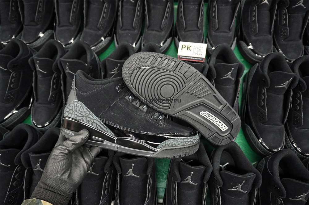 PK GOD  Air Jordan 3 Retro Black Cat RETAIL MATERIALS READY TO SHIP