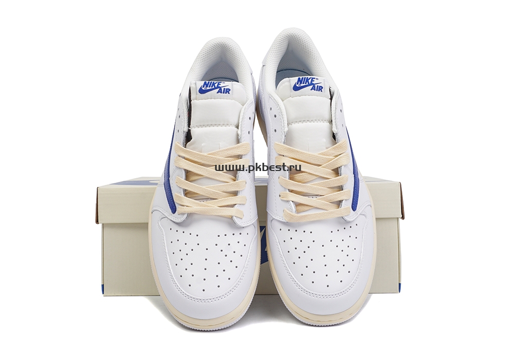 PK GOD Travis Scott x Fragment Design x Jordan Air Jordan 1 white RETAIL MATERIALS READY TO SHIP