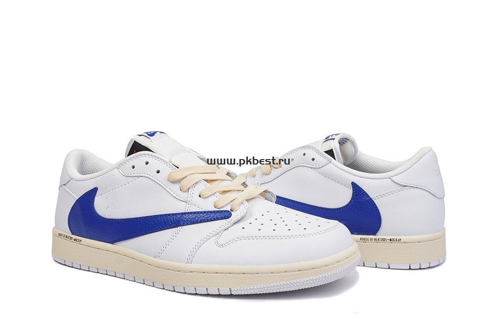 PK GOD Travis Scott x Fragment Design x Jordan Air Jordan 1 white RETAIL MATERIALS READY TO SHIP