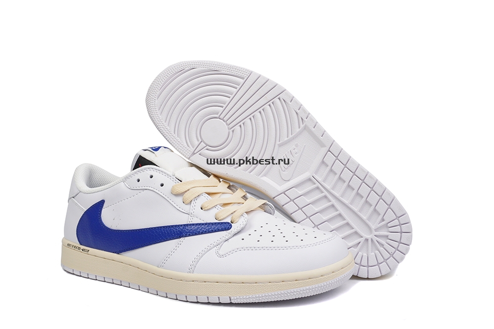 PK GOD Travis Scott x Fragment Design x Jordan Air Jordan 1 white RETAIL MATERIALS READY TO SHIP