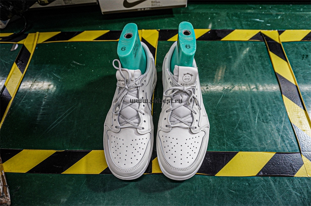 PK5.0 Travis Scott x Air Jordan 1 ‘Low White Party’ RETAIL MATERIALS READY TO SHIP