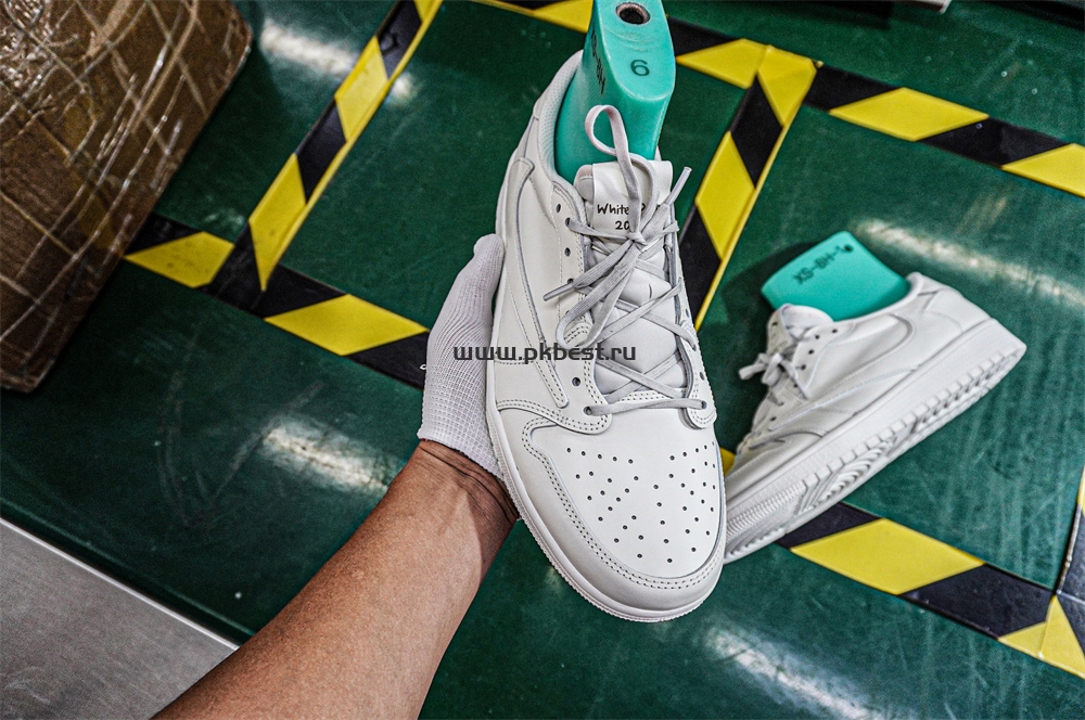 PK5.0 Travis Scott x Air Jordan 1 ‘Low White Party’ RETAIL MATERIALS READY TO SHIP