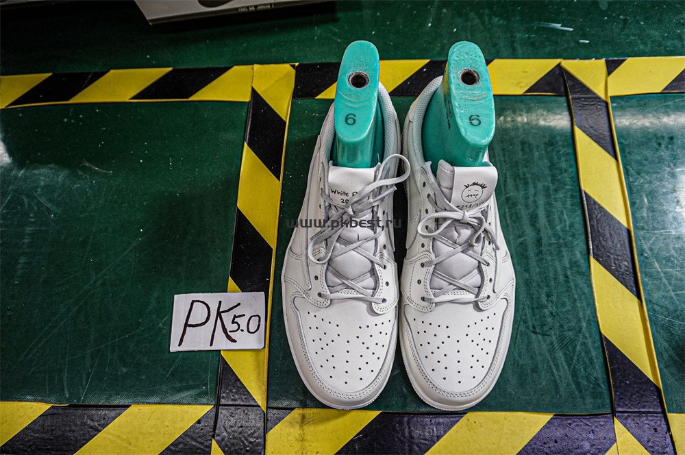 PK5.0 Travis Scott x Air Jordan 1 ‘Low White Party’ RETAIL MATERIALS READY TO SHIP