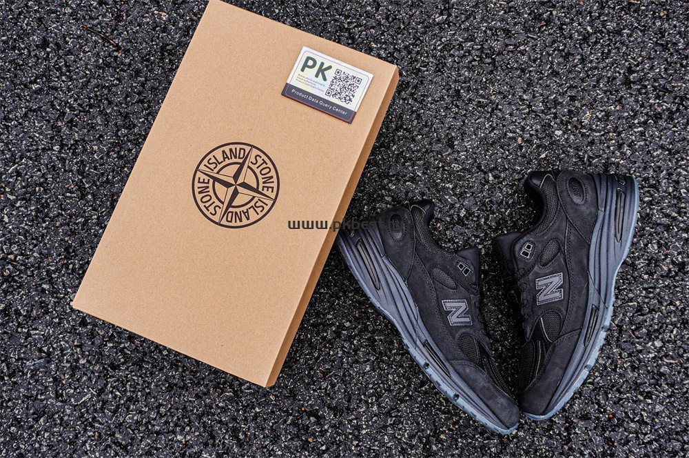 PK GOD STONE ISLAND x  New Balance NB 991 v2 black RETAIL MATERIALS READY TO SHIP