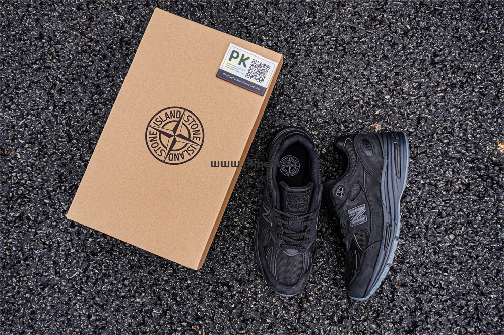 PK GOD STONE ISLAND x  New Balance NB 991 v2 black RETAIL MATERIALS READY TO SHIP