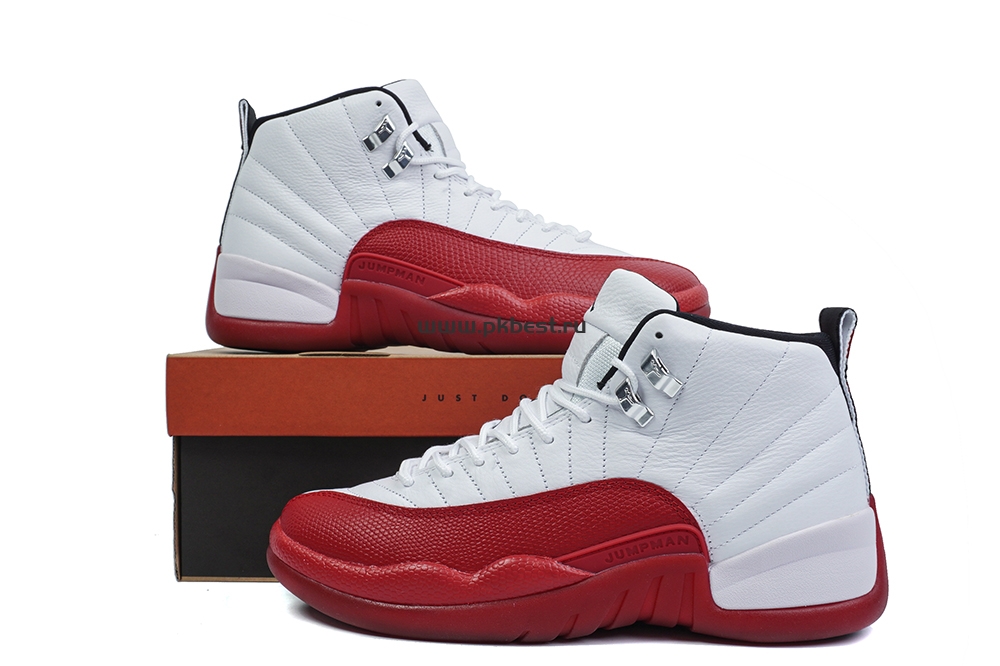 PK GOD Jordan Air Jordan 12 White red RETAIL MATERIALS READY TO SHIP