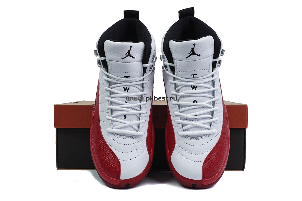 PK GOD Jordan Air Jordan 12 White red RETAIL MATERIALS READY TO SHIP