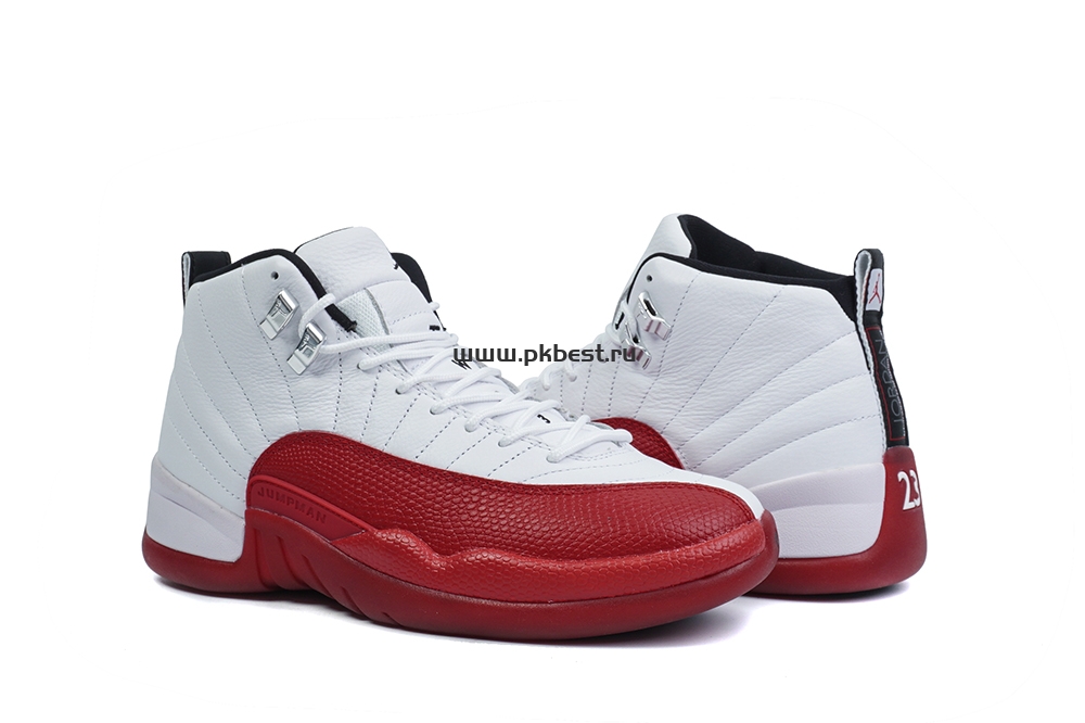 PK GOD Jordan Air Jordan 12 White red RETAIL MATERIALS READY TO SHIP