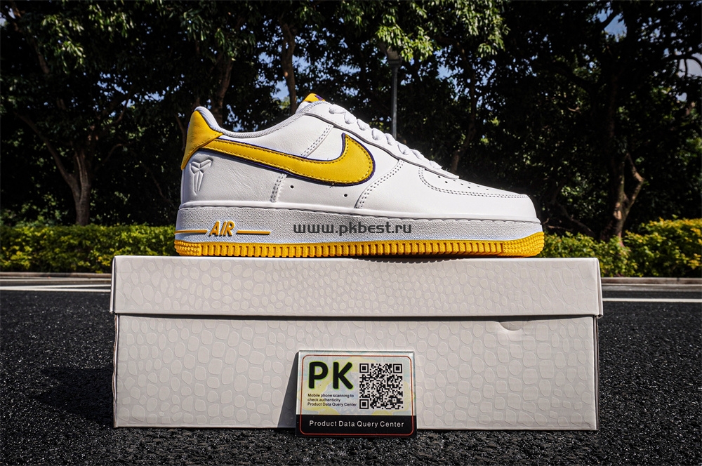 PK GOD Kobe Bryant x Nike Air Force 1 Low ‘Varsity Maize’ RETAIL MATERIALS READY TO SHIP