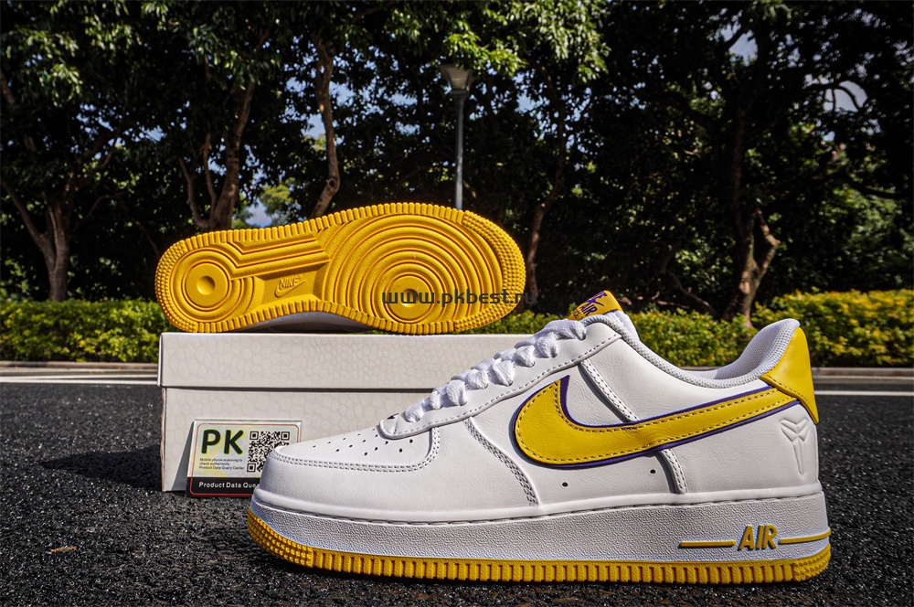 PK GOD Kobe Bryant x Nike Air Force 1 Low ‘Varsity Maize’ RETAIL MATERIALS READY TO SHIP