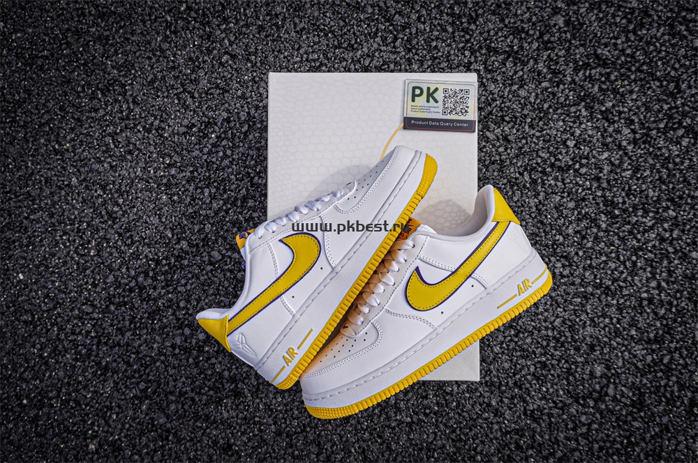 PK GOD Kobe Bryant x Nike Air Force 1 Low ‘Varsity Maize’ RETAIL MATERIALS READY TO SHIP