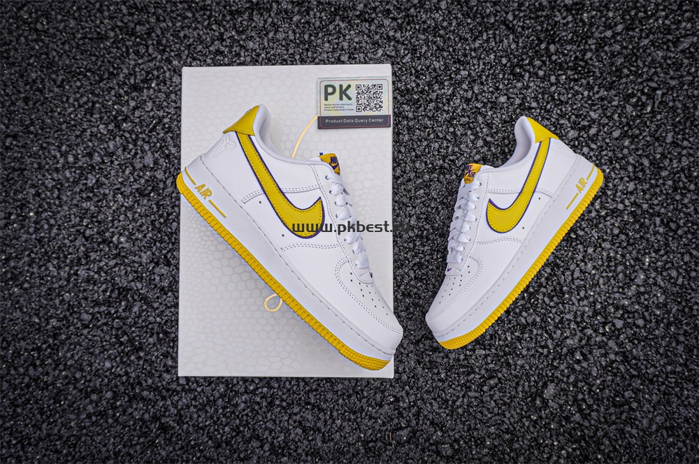 PK GOD Kobe Bryant x Nike Air Force 1 Low ‘Varsity Maize’ RETAIL MATERIALS READY TO SHIP