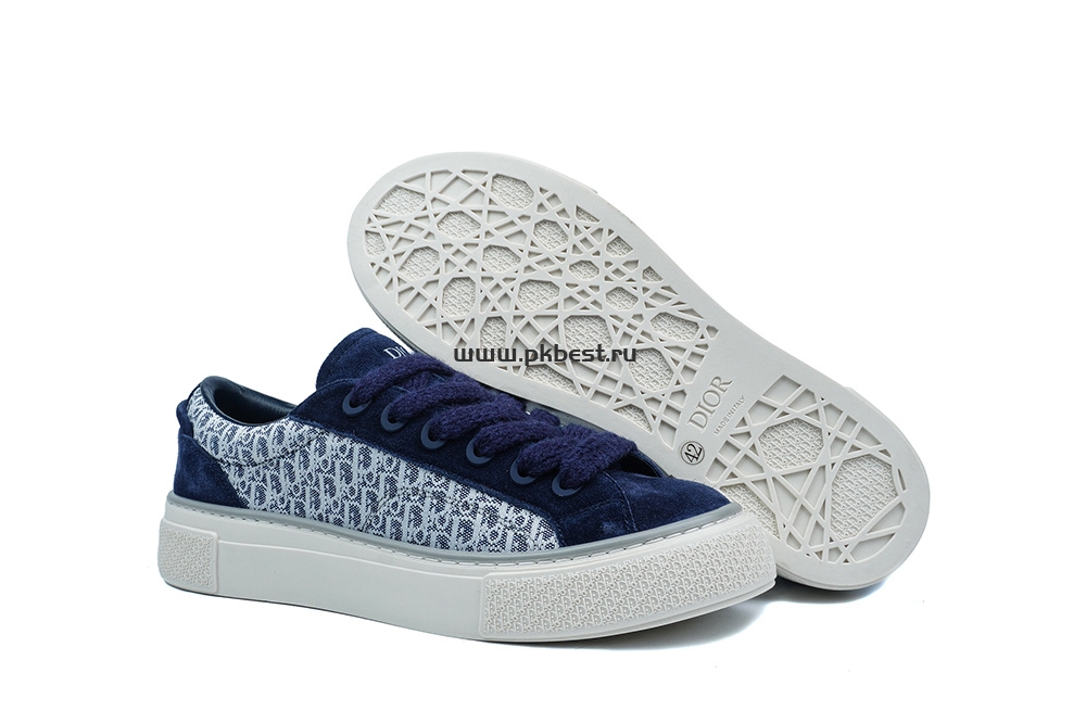 pk god D*or b33 tennis  do embroidered  canv blue & white retail materials ready to ship